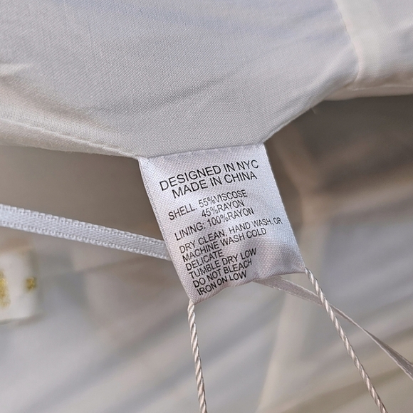 Yumi Kim Striped V-Neck Wrap Full Length Maxi Dress Medium White Spaghetti Strap - Picture 14 of 14